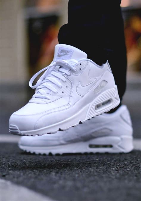 nike air max 90 geweven wit|air max 90 white shoes.